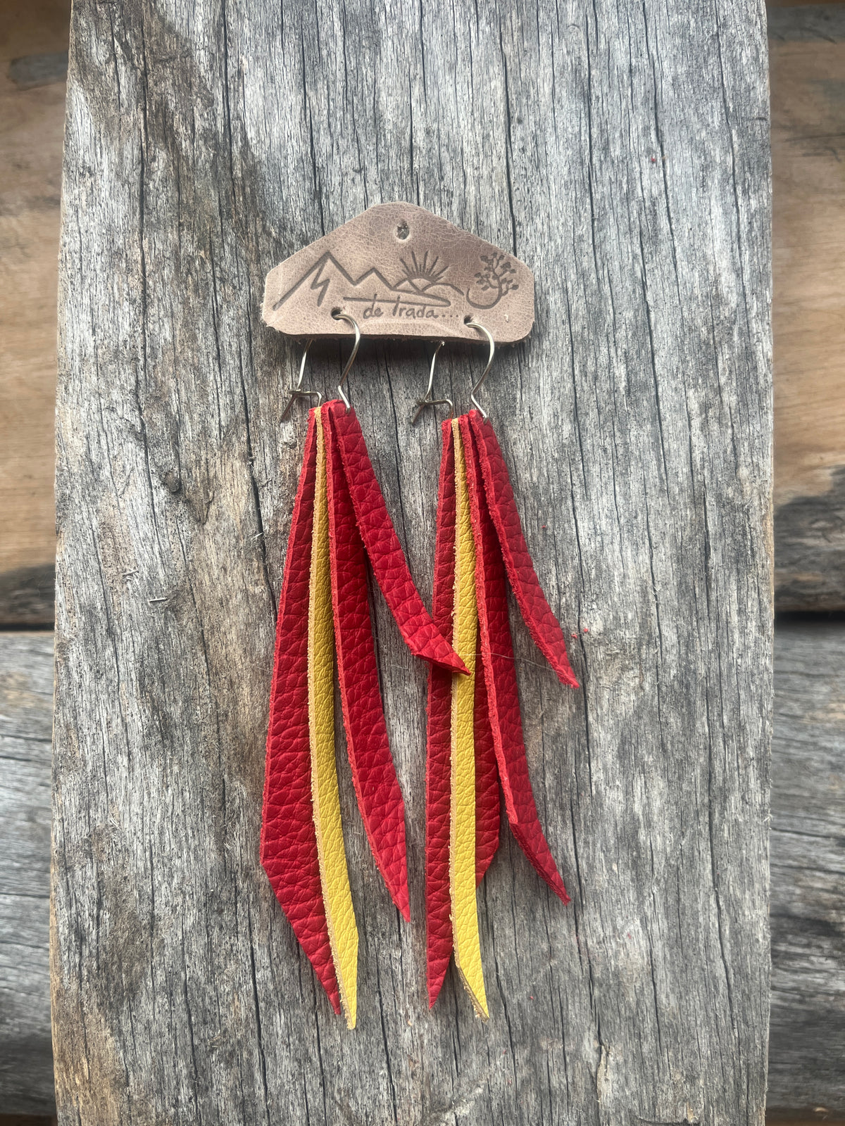 Aro Flor Larga Roja